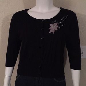 Black Torrid jacket with silver and sparkles